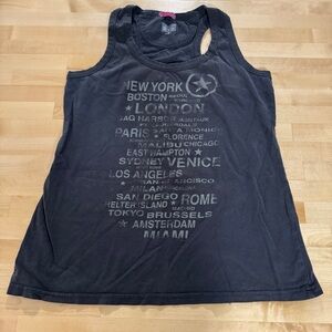 Converse Cities Charcoal Grey Tank Top